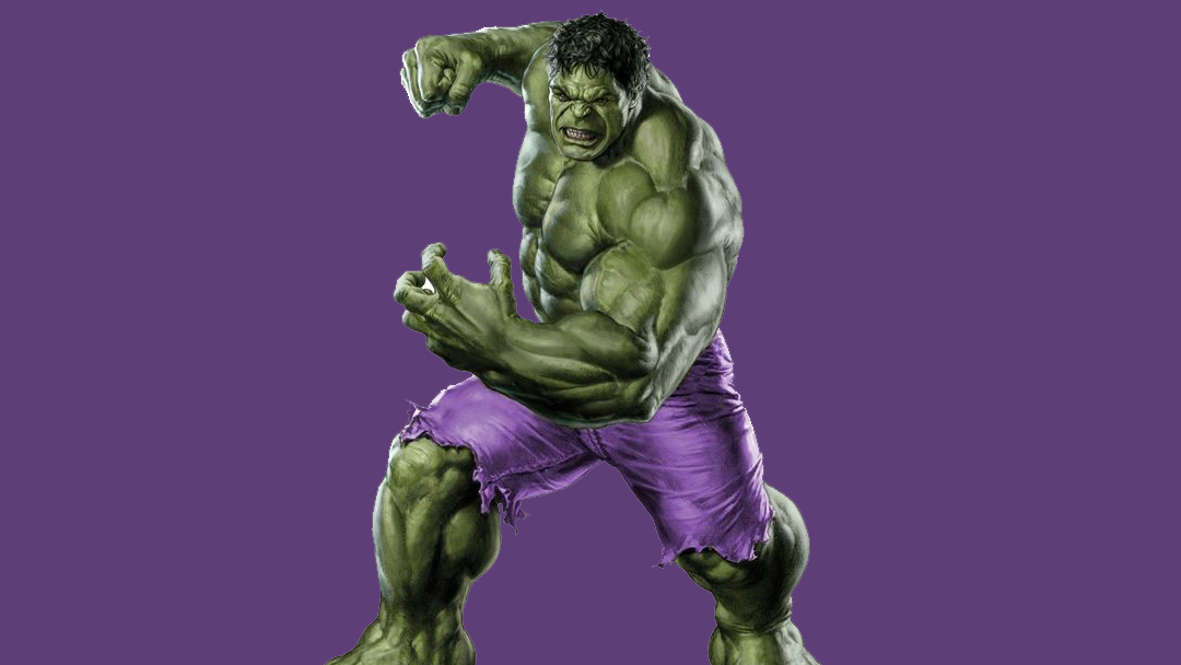 Hulk y sus famosos pantalones morados