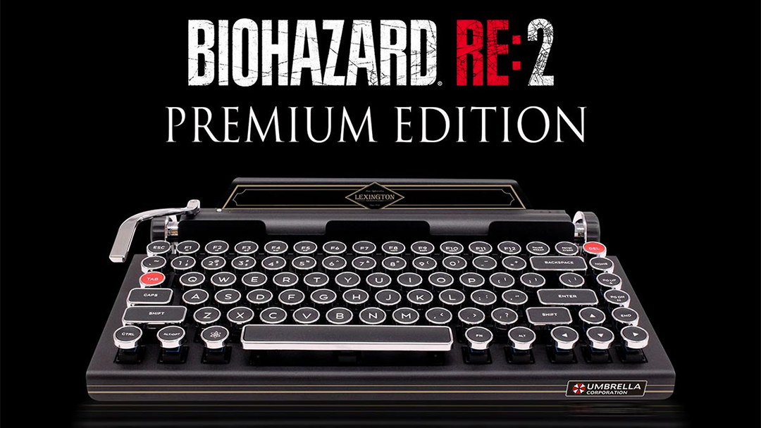 El teclado en forma de Máquina de escribir de Resident evil