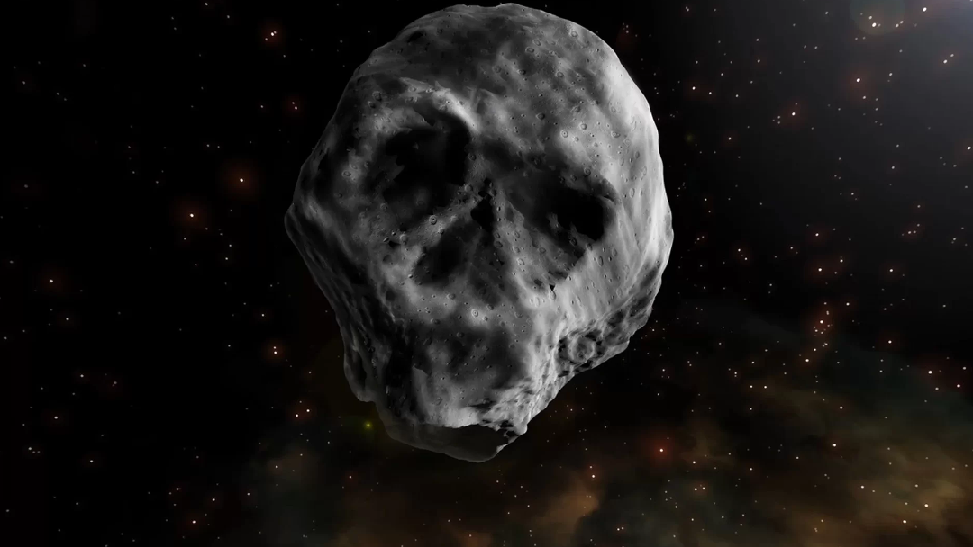 El asteroide con forma de calavera se acerca nuevamente a la Tierra 20 Asteroide Calavera TB145