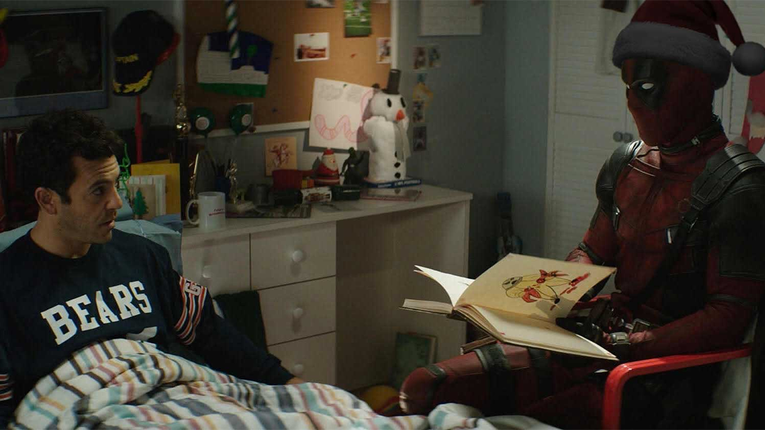 Deadpool y Fred Savage en una escena de la próxima película de Deadpool