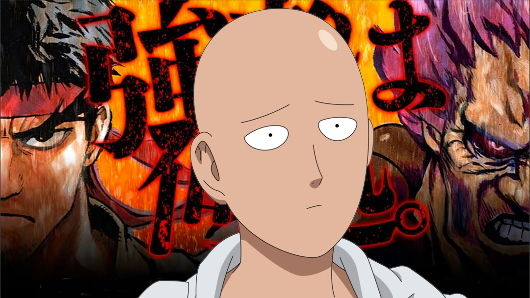 Saitama con los personajes de Street Figther