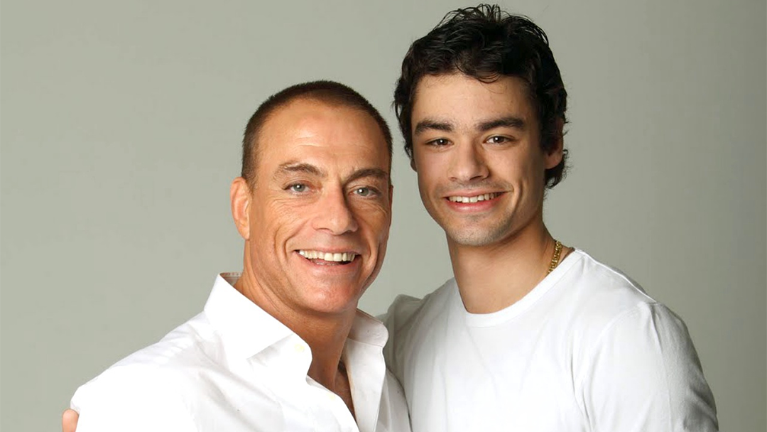 Van Damme con su hijo mayor Kris Van Damme