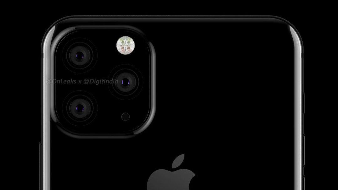Imágen del nuevo iPhone con tres cámaras filtrado a la red (OnLeaks/DigitIndia)