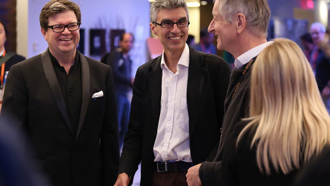 LeCun y Bengio con el Dr. Hinton