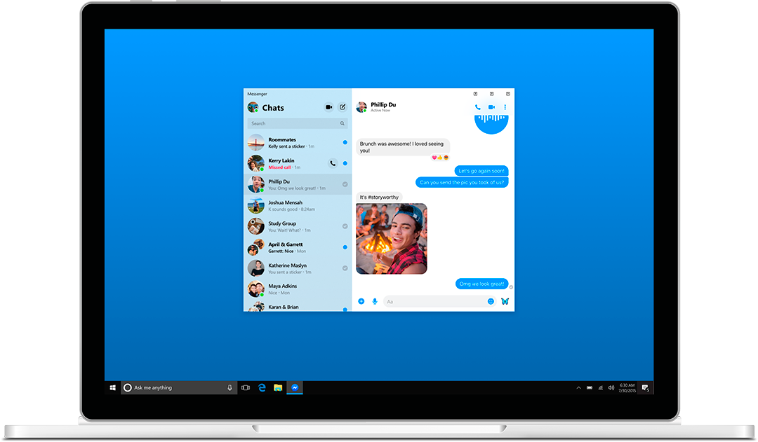 facebook messsenger escritorio Así es la versión de escritorio de Facebook Messenger