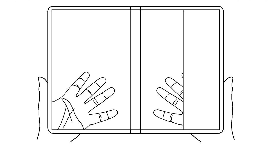 teléfono de LG transparente y plegable