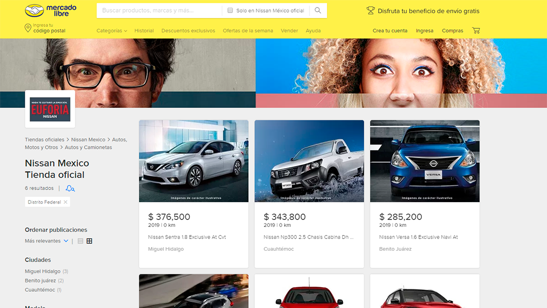 nissanmercado libre Nissan abre su primera tienda online en México con Mercado Libre