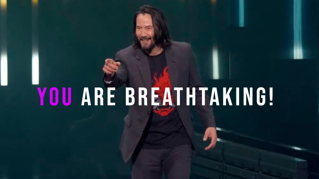 Fan que gritó a Keanu Revees en el E3 rechaza la edición de colección de Cyberpunk 2077 19 keanu reves asombroso Fan que gritó a Keanu Revees en el E3 rechaza la edición de colección de Cyberpunk 2077