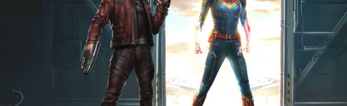 Peter Quill-Capitana Marcel-Romance