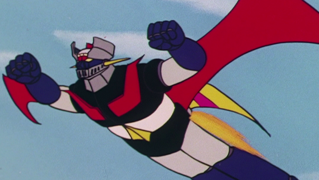 Escena del anime Mazinger Z con el robot