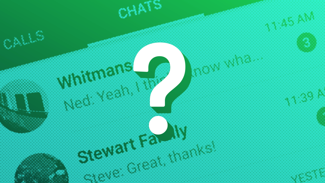 Los estados de WhatsApp con signo de interrogación