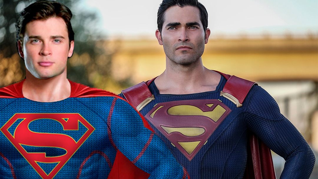 Dos de los más grandes Supeman de la TV reunidos en esta foto oficial de Crisis on Infinite Earths 14 supermen Dos de los más grandes Supeman de la TV reunidos en esta foto oficial de Crisis on Infinite Earths