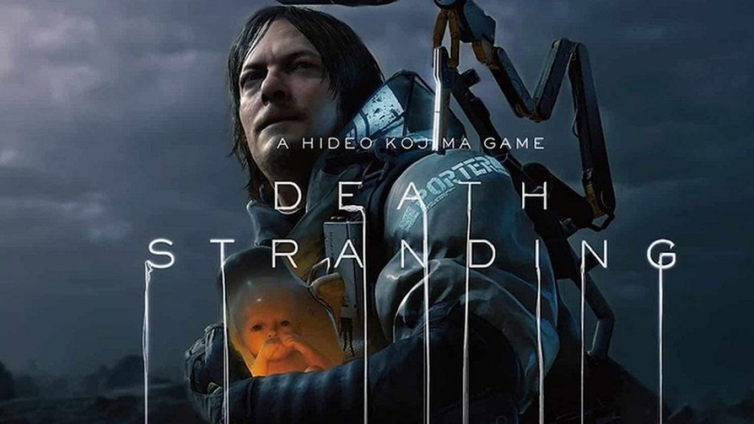 Sam Death Stranding sosteniendo BB