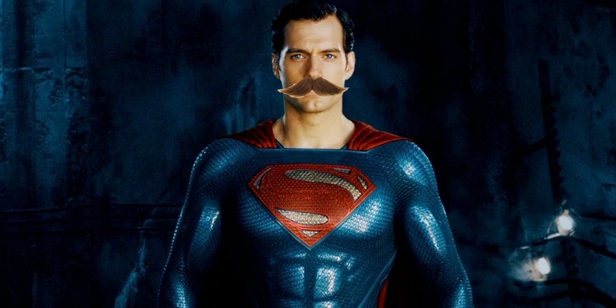 Bigote de Henry Cavill en Justice League