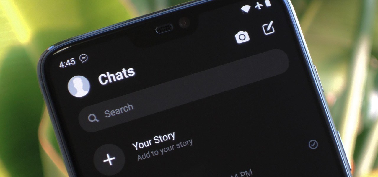 Facebook comienza a probar el modo oscuro en Android 28 la pantalla de Messenger de Facebook