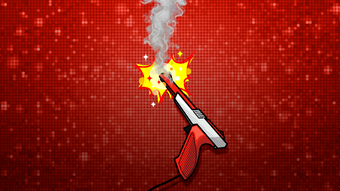 Los videojuegos no producen asesinos, el mundo real sí 18 Violencia Videojuegos pistola zapper con fuego