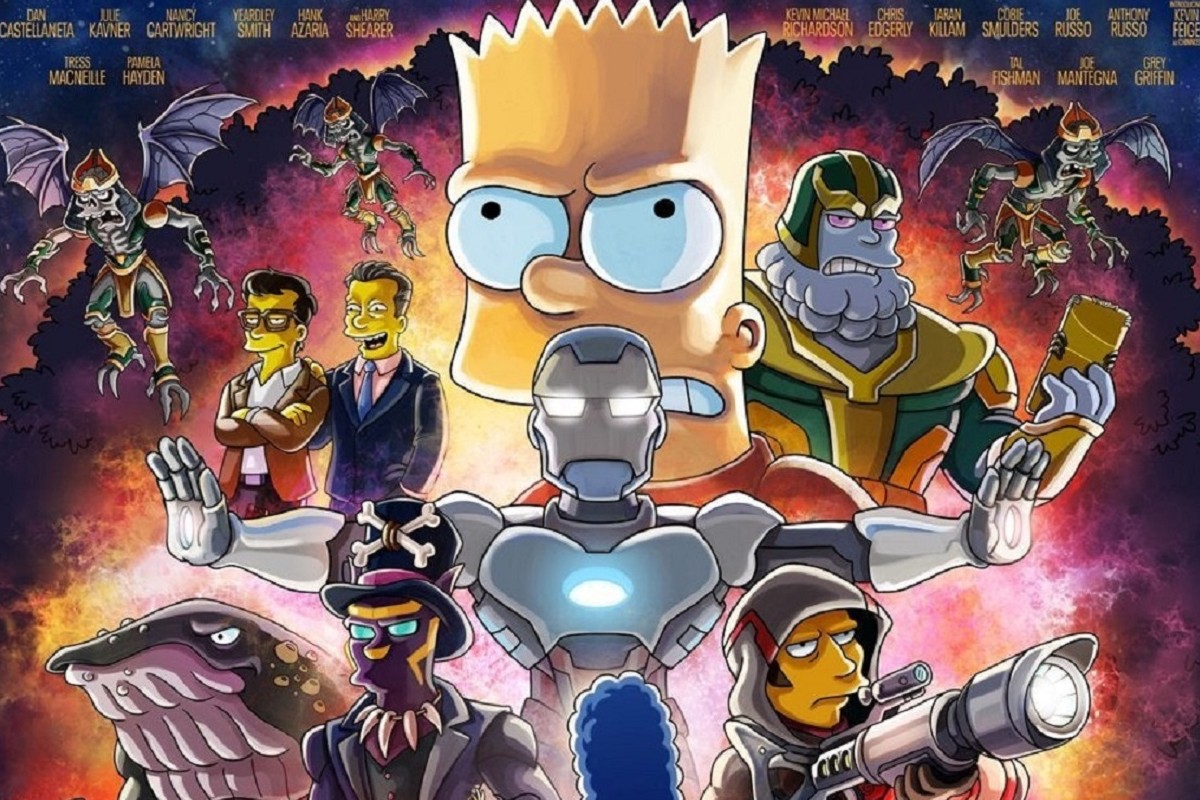 Los Simpson Avengers Endgame Poster (1)
