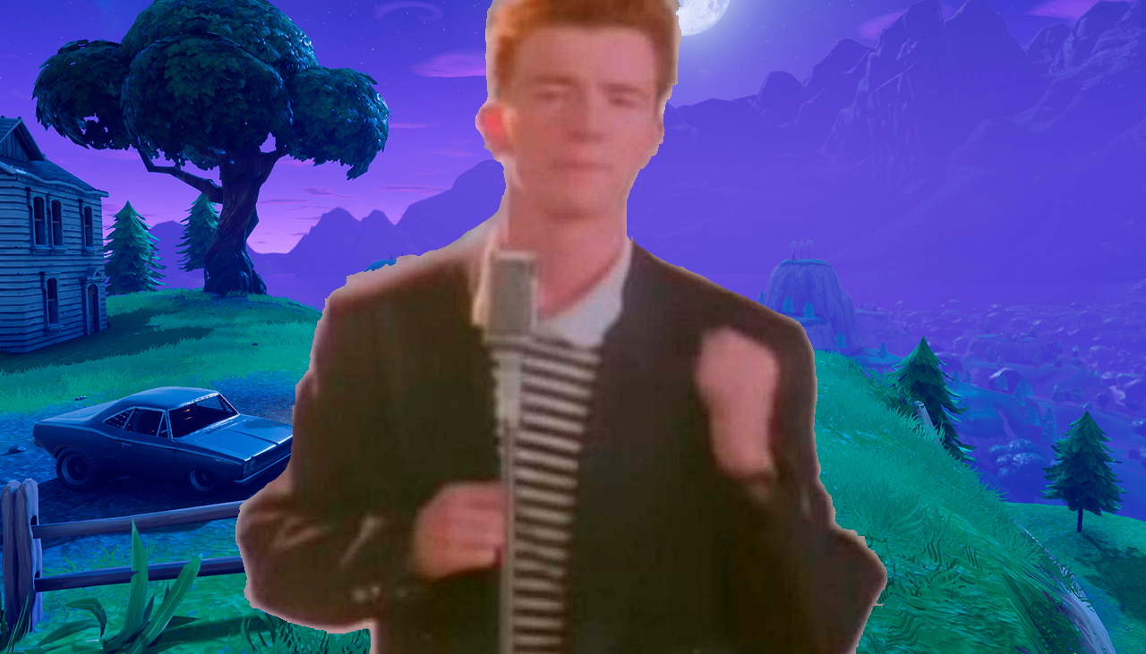 Rickrolling en Fortnite