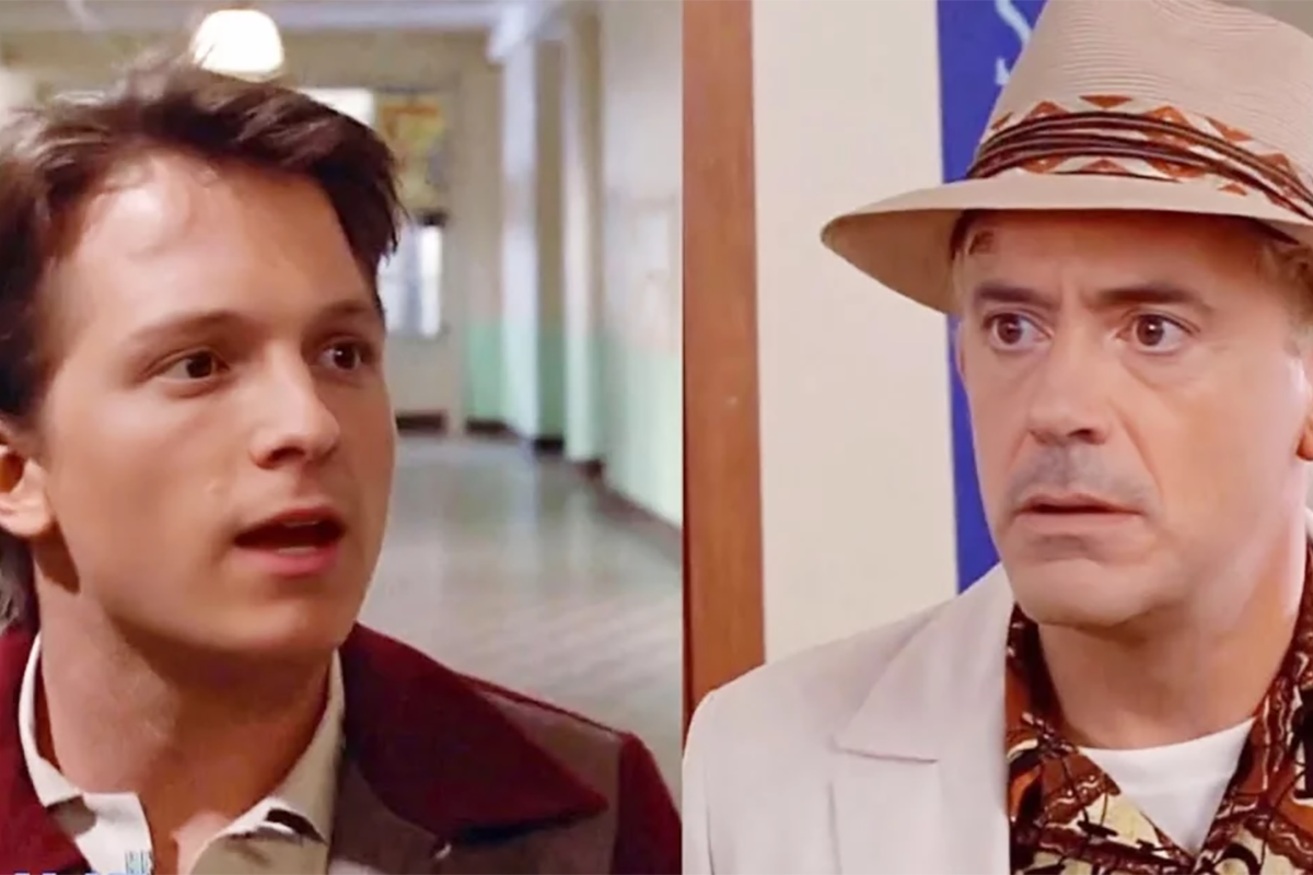 Robert Downey Jr. y Tom Holland deepfake