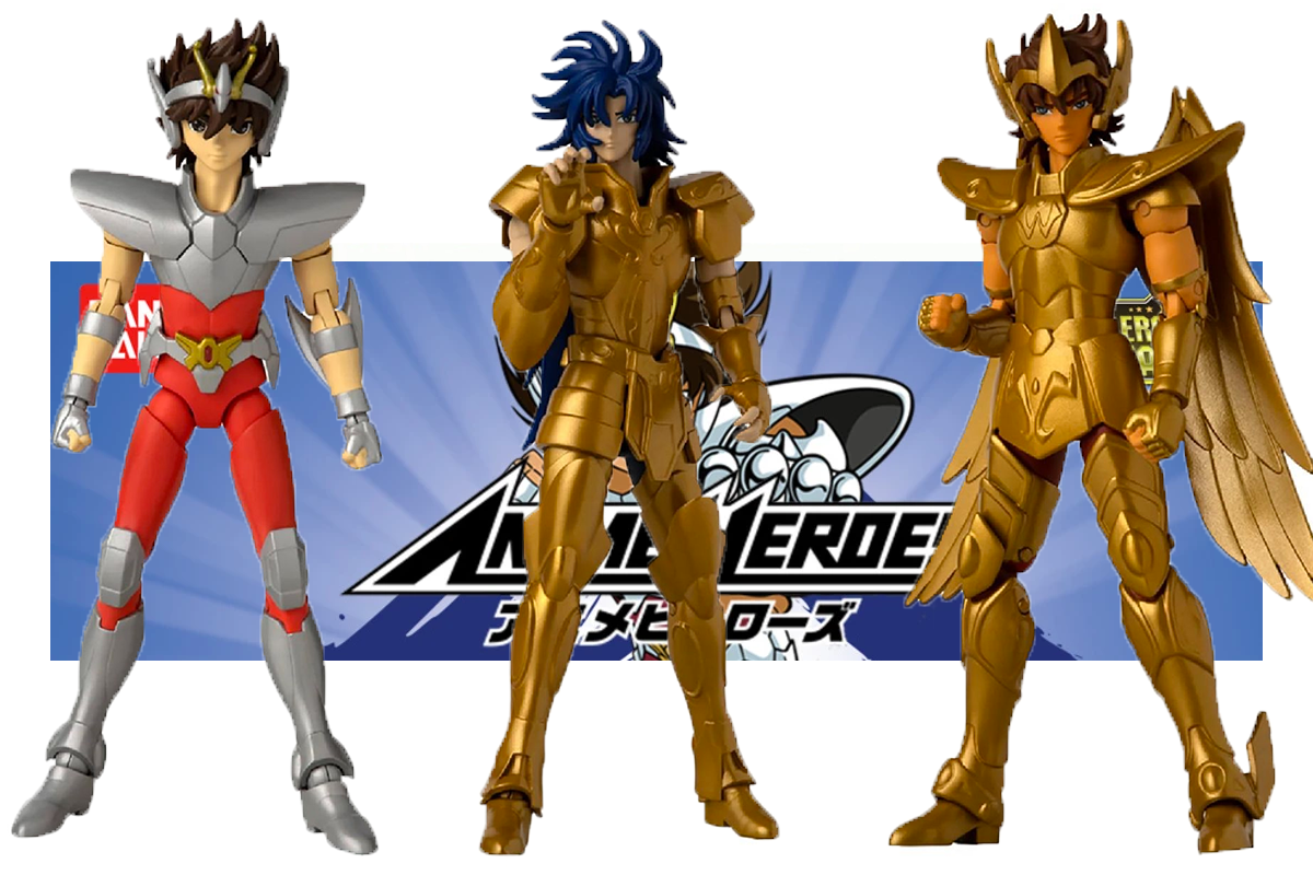 Las nuevas figuras de acción de Caballeros del Zodiaco