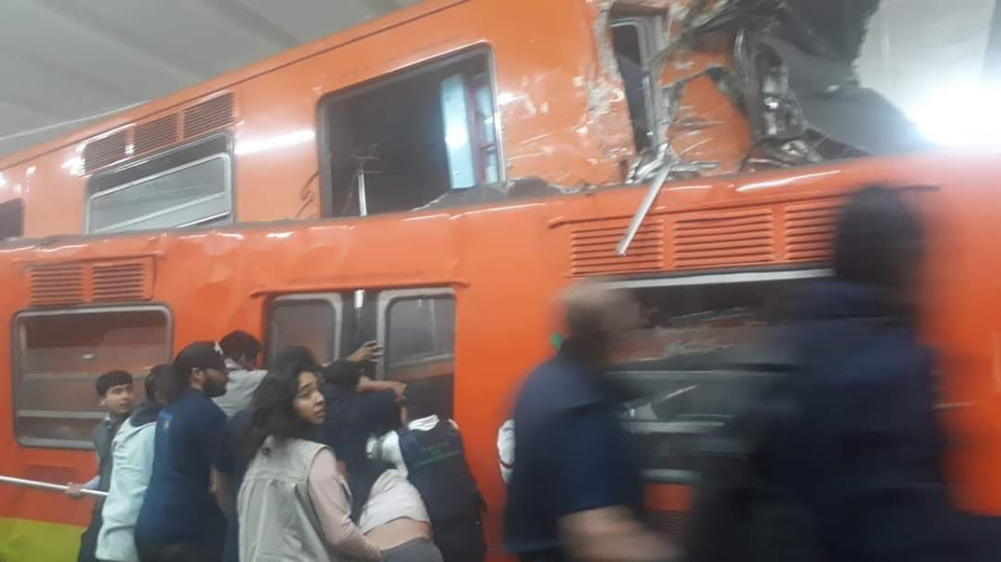 Chocan dos trenes en el Metro Tacubaya, hay varios heridos 14 Choque Tacubaya Chocan dos trenes en el Metro Tacubaya, hay varios heridos