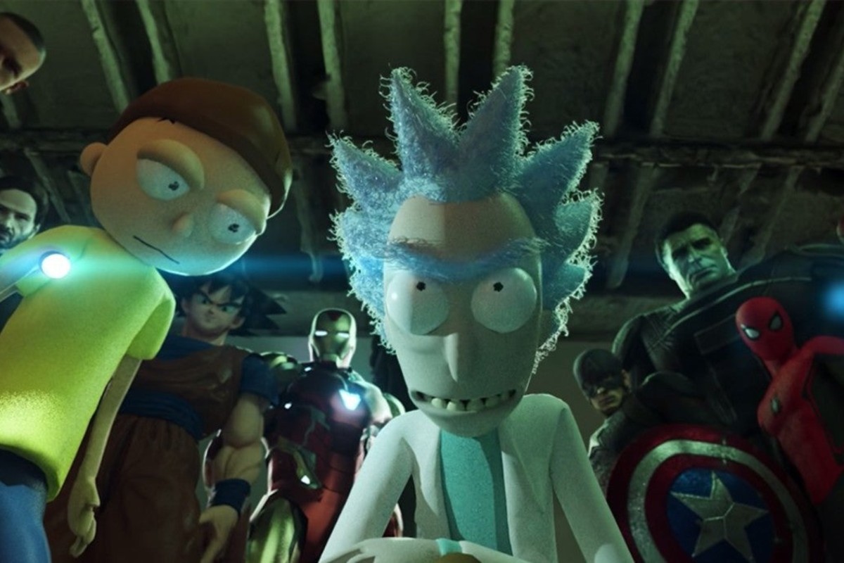 Heroes United Rick Morty Rick y Morty, Gokú, Avengers y la Liga de la Justicia salvan al planeta del COVID-19 en este salvaje corto