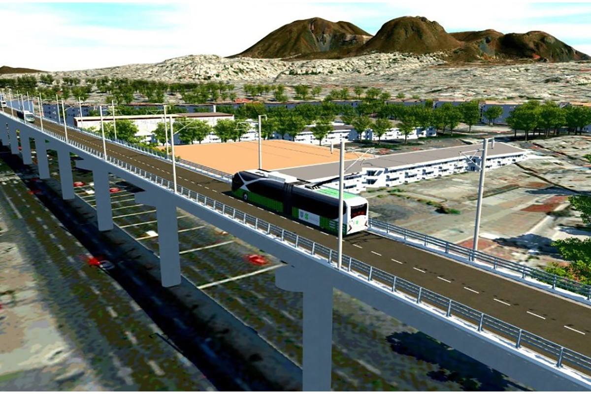 Trolebus elevados Iztapalapa