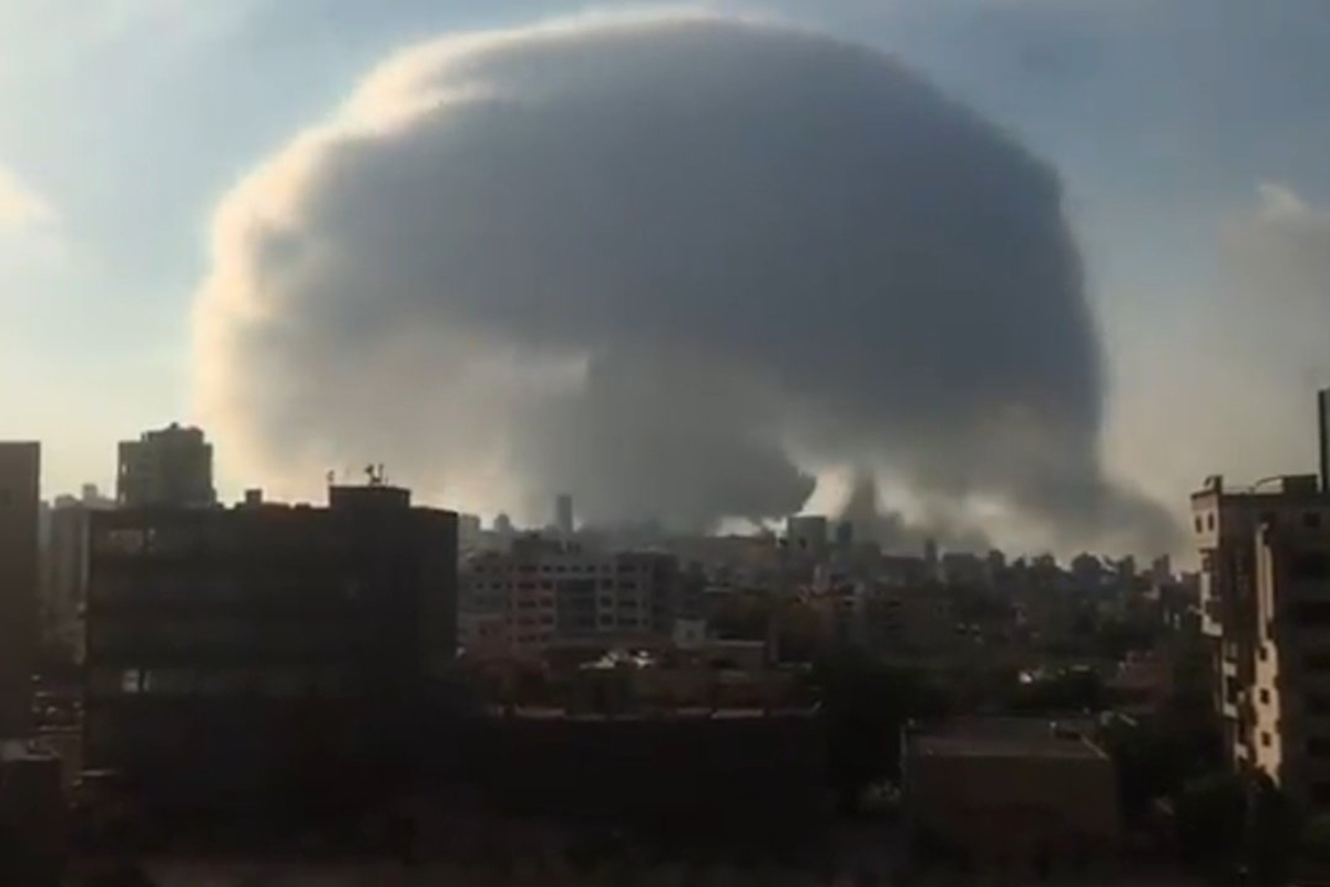 Explosión en Beirut: por qué formo nube con forma de hongo