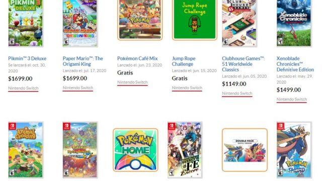Nintendo aumenta precio a juegos de Switch en México