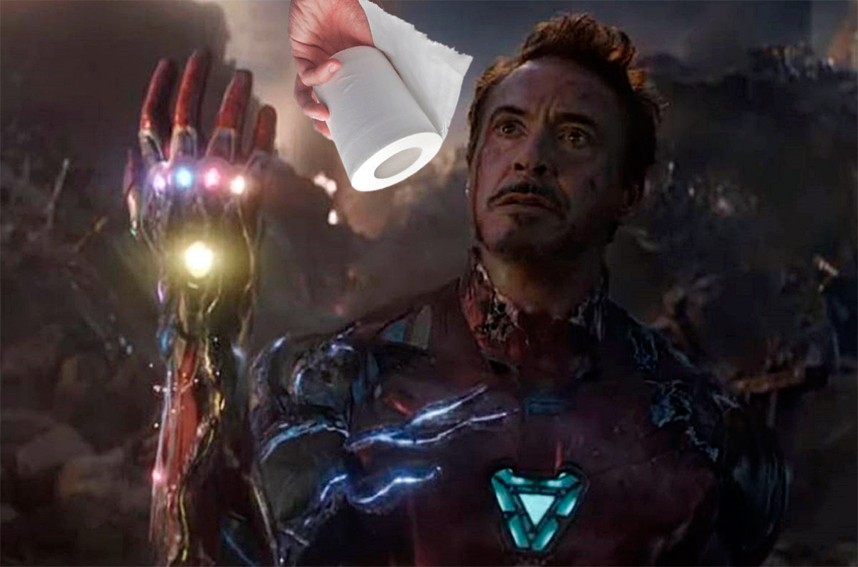Robert Downey Jr papel higiénico