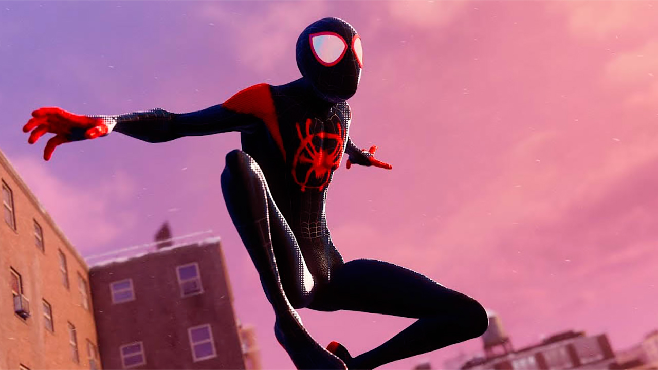 Marvels Spider-Man Miles Morales traje Into The Spider verse