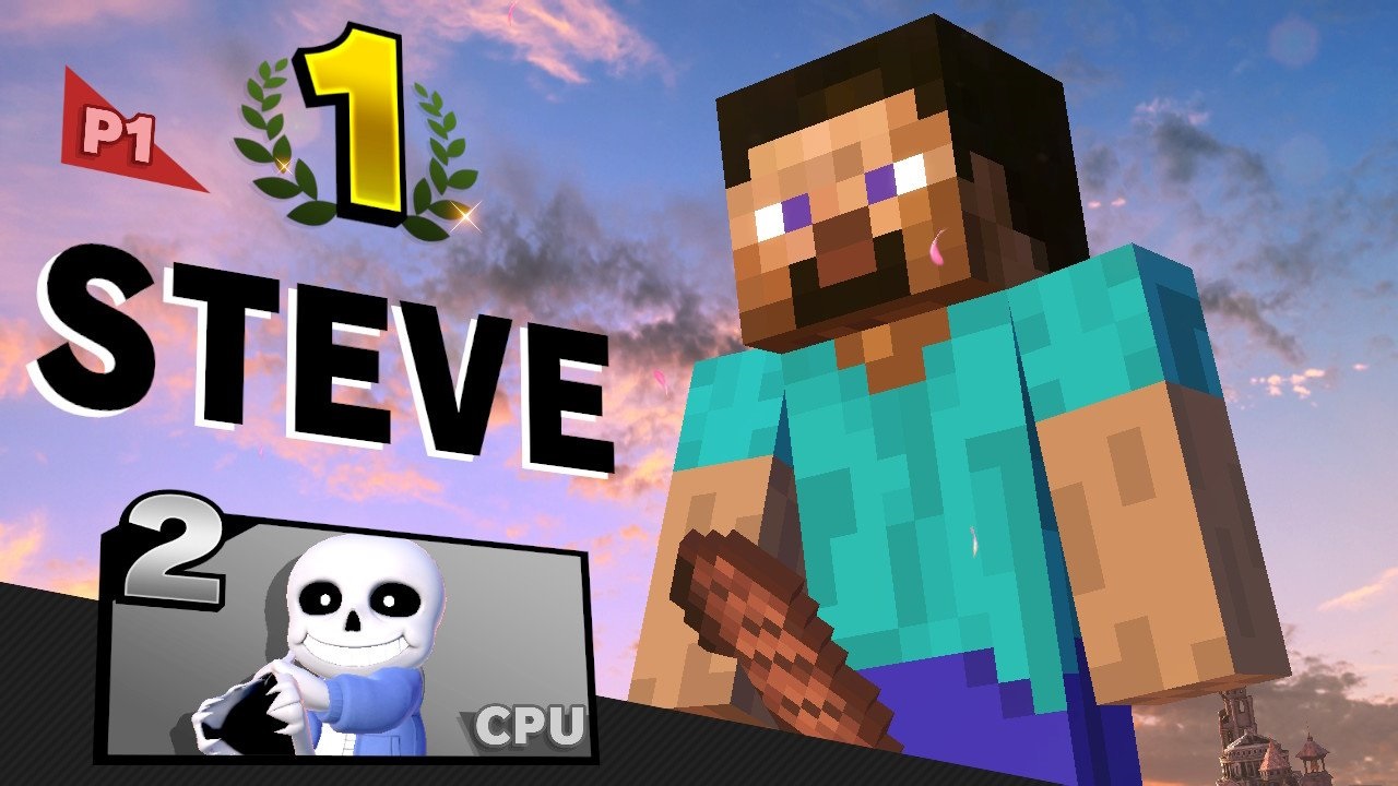 Nintendo borró el engañoso pedazo de carne de Steve en Smash Bros. Ultimate 15 Steve Minecraft Super Smash Bros. Ultimate