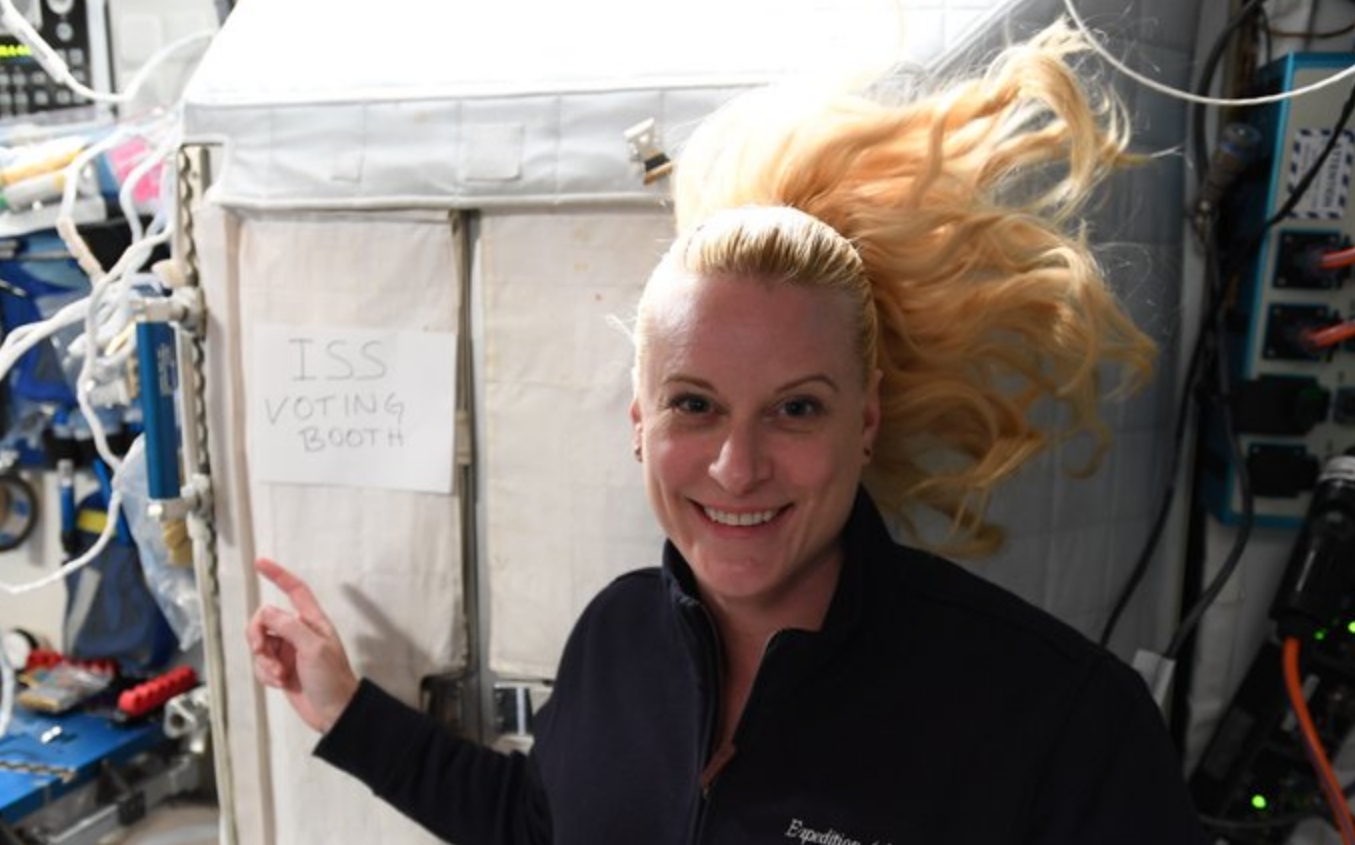 kate rubins voto Astronauta votó en elecciones de EU desde la Estación Espacial Internacional