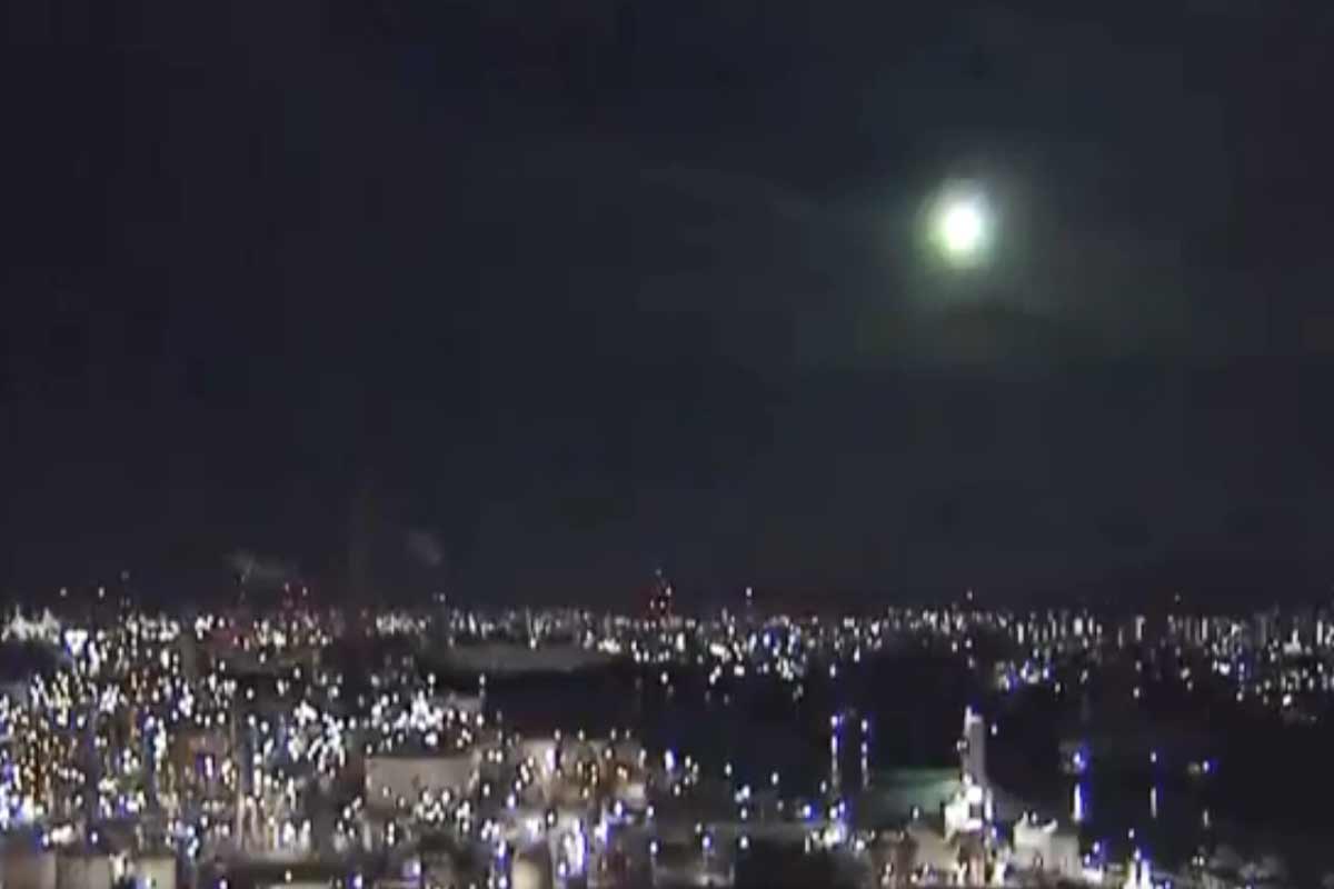 Así se vio el meteorito que cayó en Japón