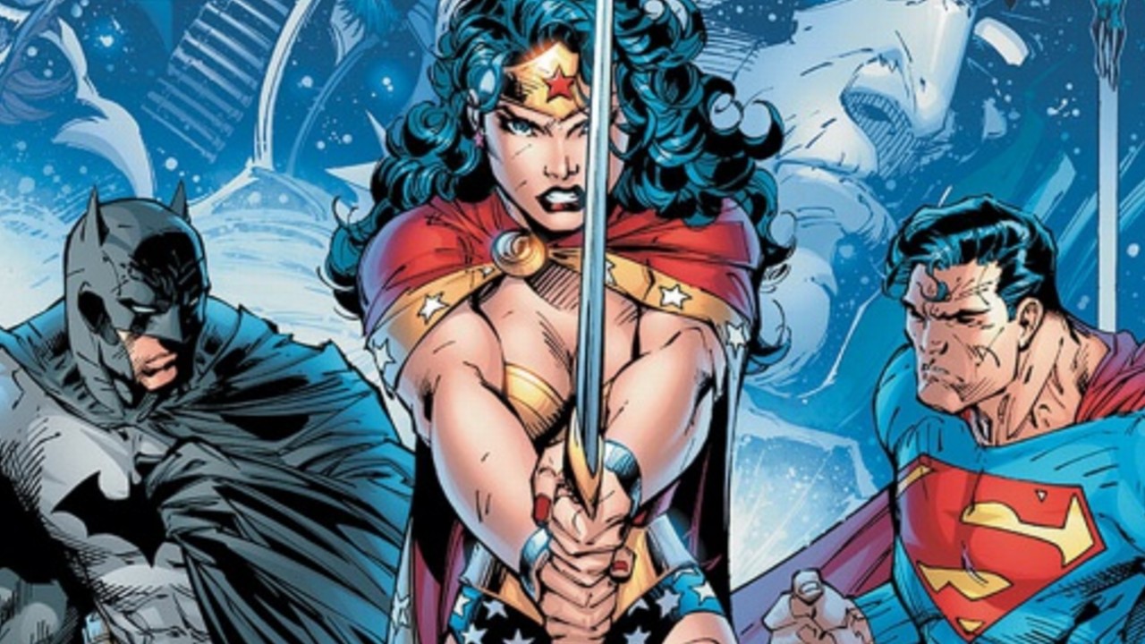 Fan art crea una divertida situación entre Wonder Woman, Batman y Superman (1)