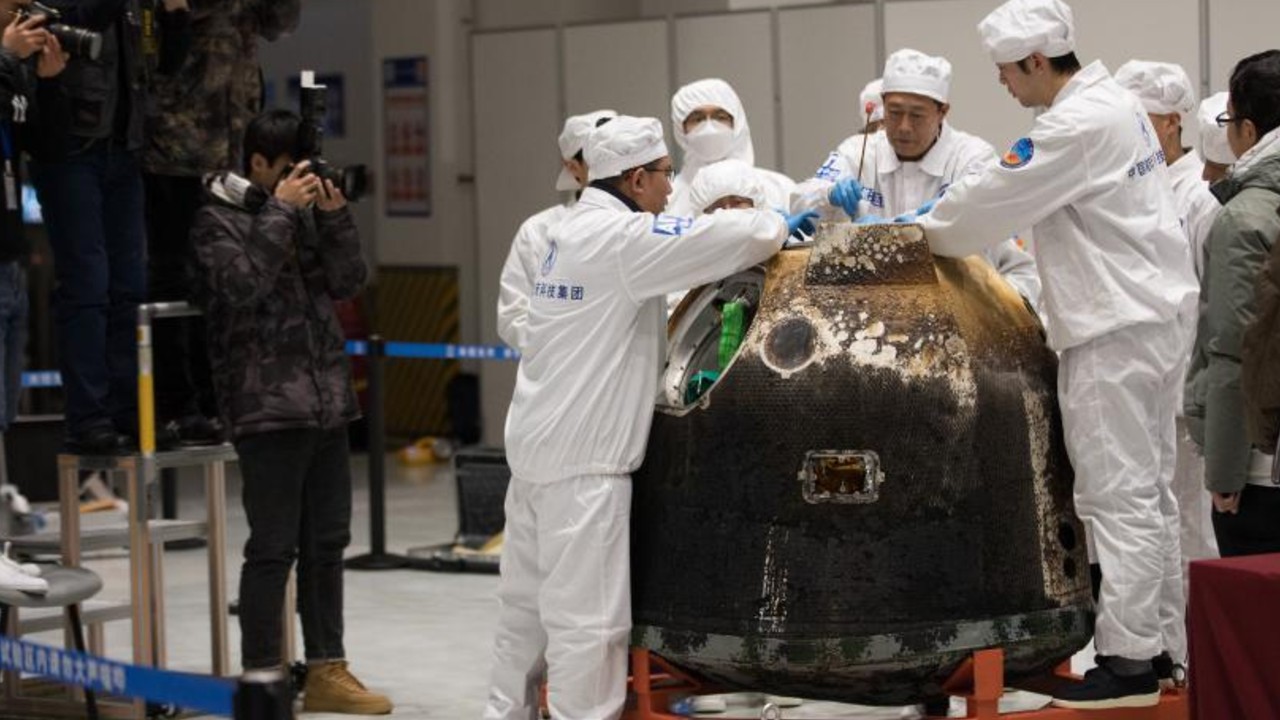 Regresan a China semillas de arroz que germinaron en la Luna a bordo de Chang'e 5