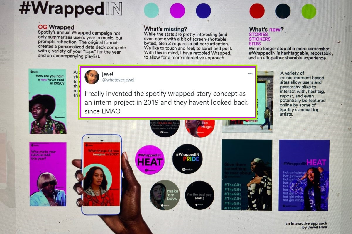 Jewel Ham asegura que inventó las stories de Spotify Wrapped y no le dieron crédito