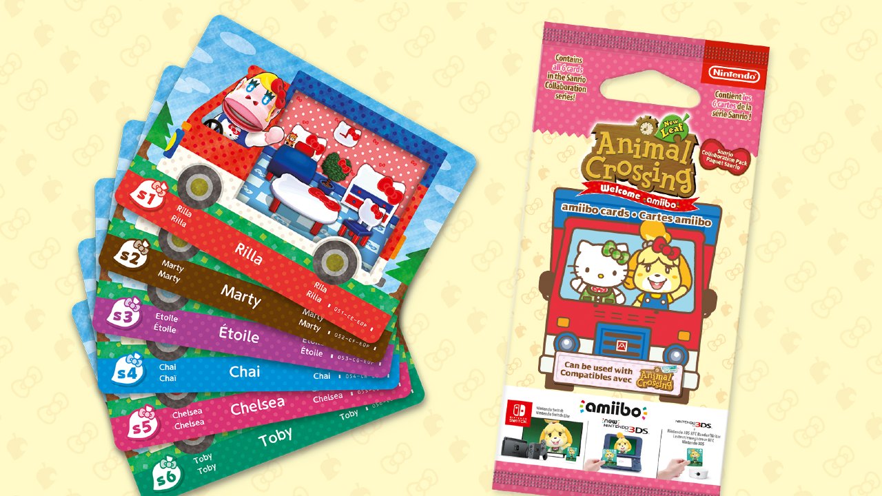 Animal Crossing y Sanrio presentan nuevas Amiibo Cards
