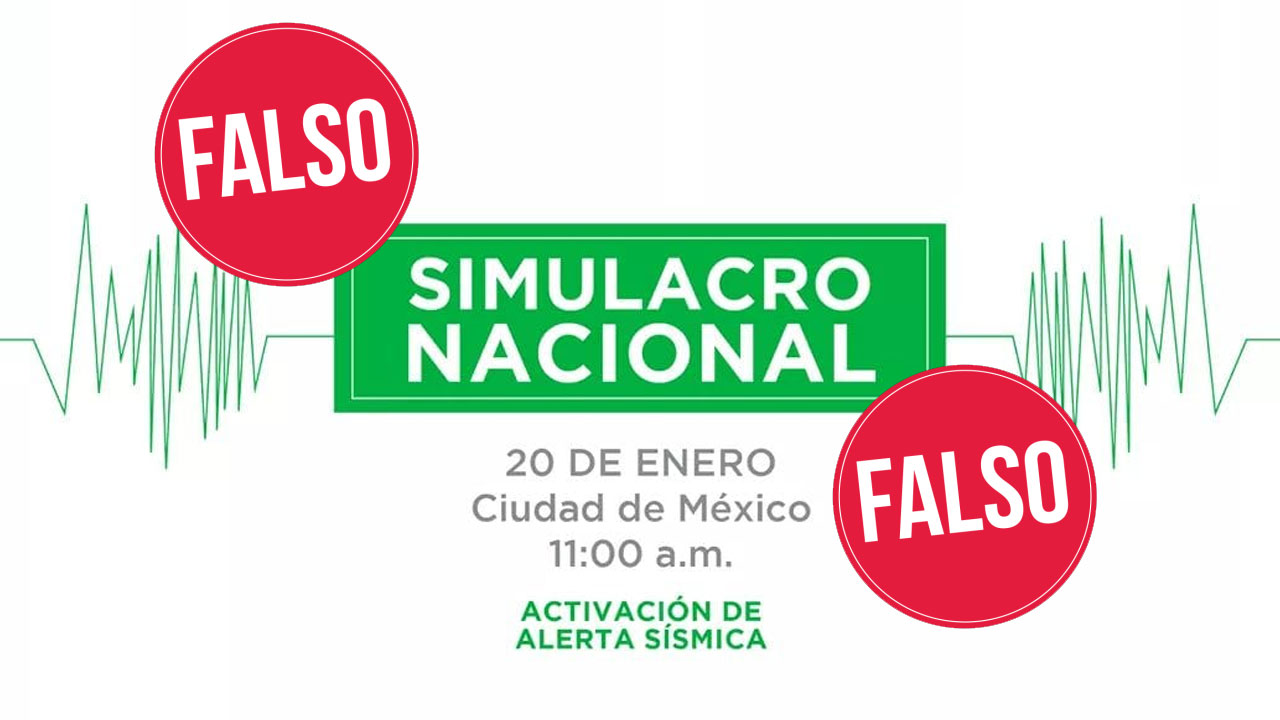 NO habrá macrosimulacro en la CDMX este 20 de enero