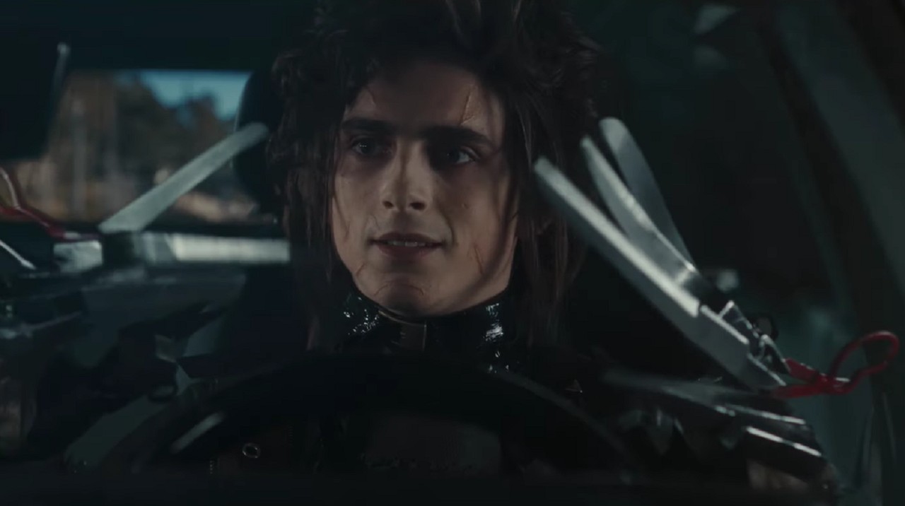 Timothée Chalamet es hijo de Edward Scissorhands en este tráiler del Super Bowl 14 Edgar Scissorhands