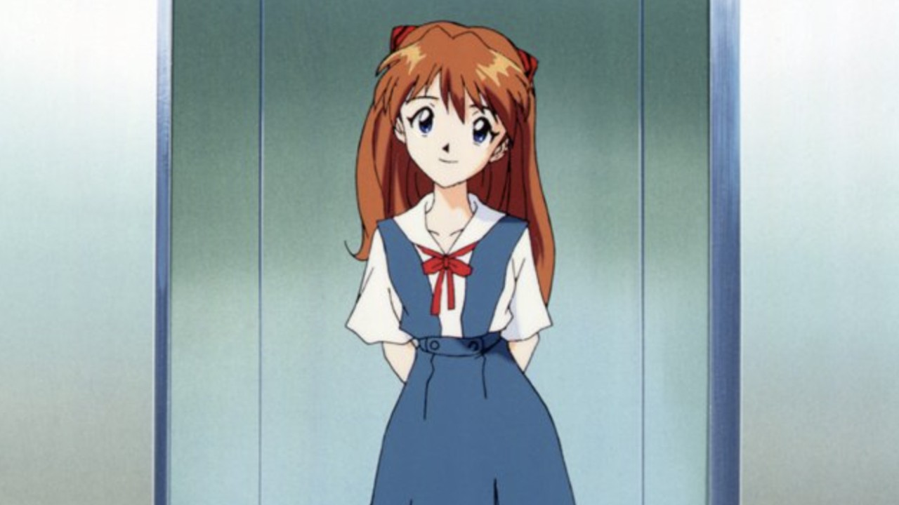 asuka cosplay evangelion colegiala anime gainax
