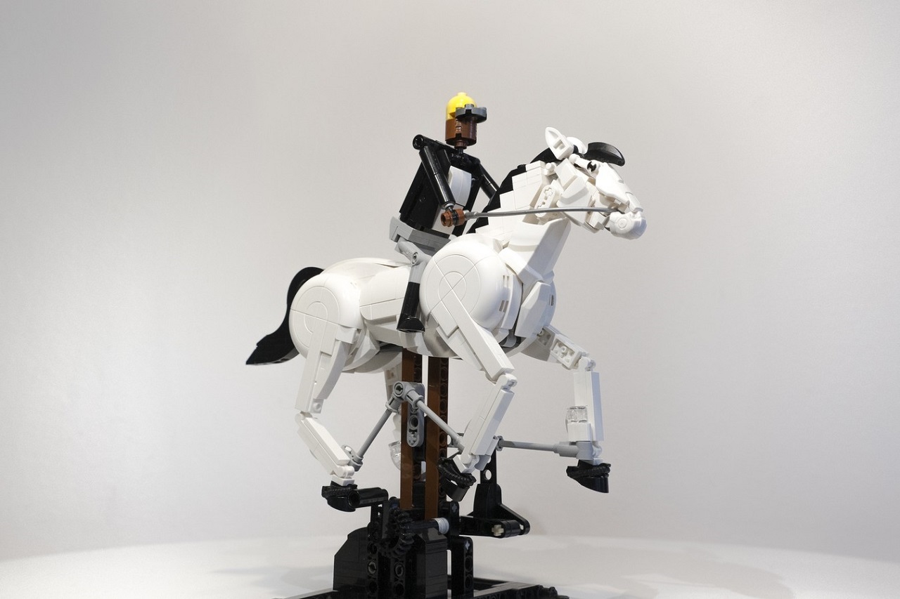LEGO: Figura mecánica rinde homenaje al primer GIF de la historia 13 LEGO Caballo en movimiento de Eadweard Muybridge reecreado