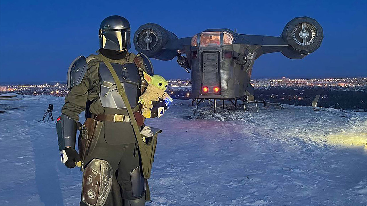 Star Wars Mandalorian Nave Tamaño Real Cosplay