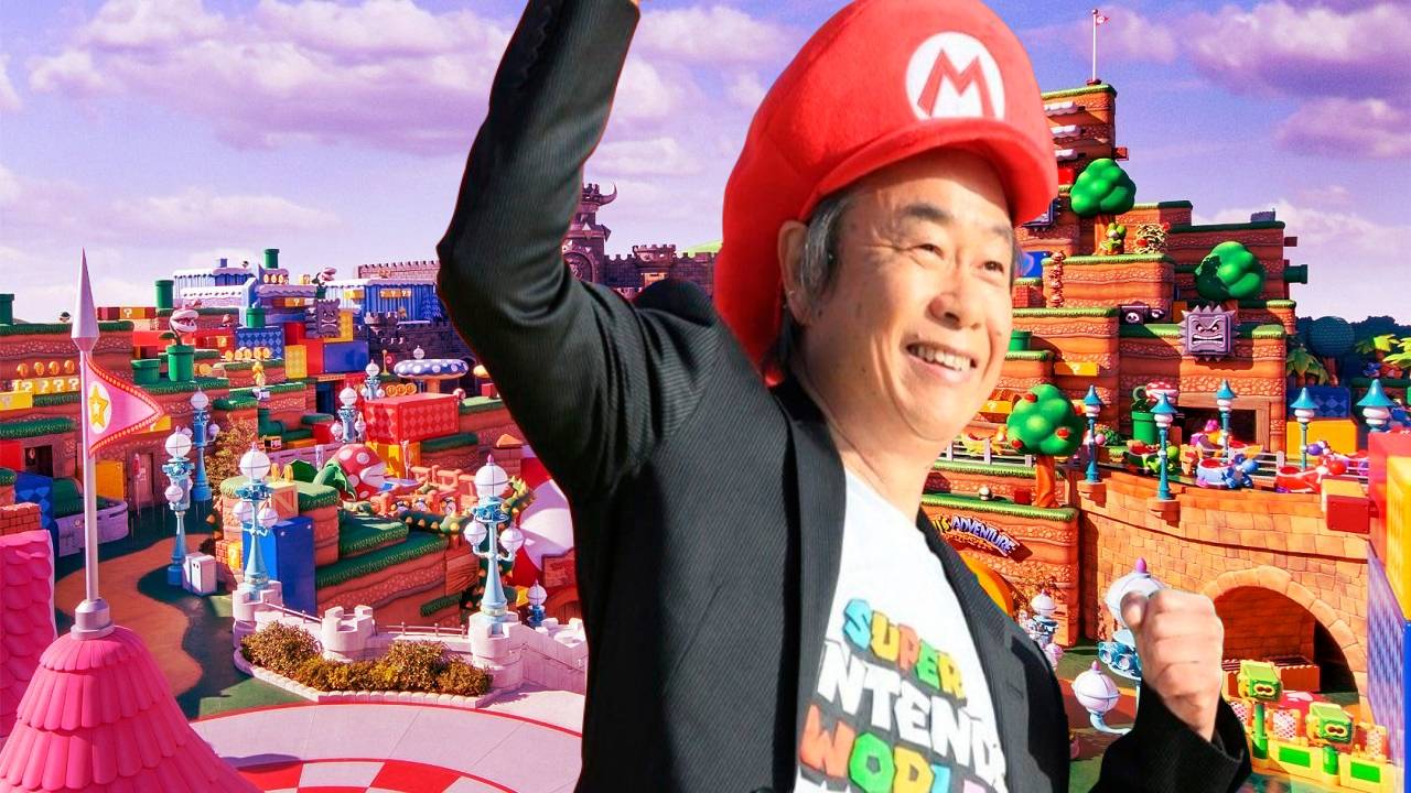 Shigeru Miyamoto Mario Bros. Super Nintendo World