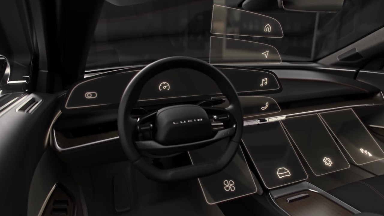 Lucid Motors Air Sedan UX tecnologia
