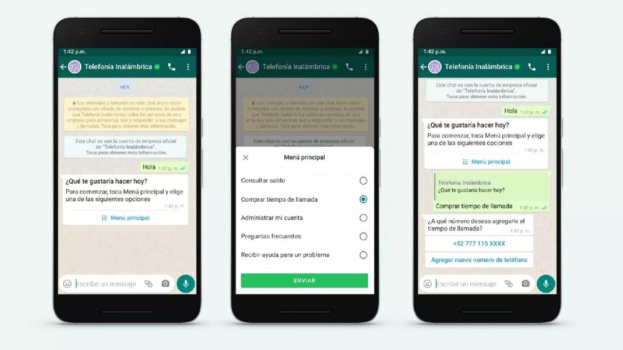 Whatsapp api business app cliente tienda