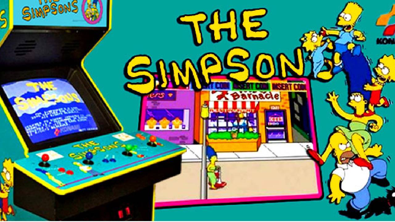 los simpson arcade konami videojuego