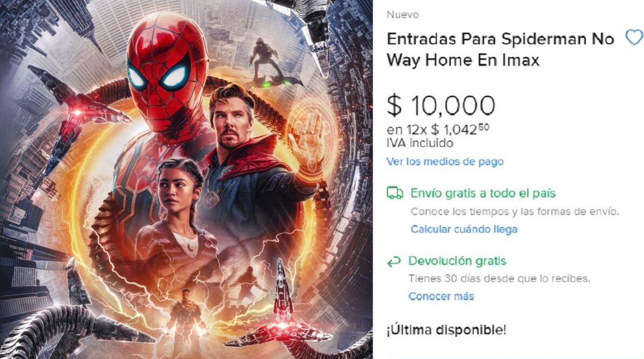 Spider-Man No Way Home Reventa Boletos México Mercado Libre Spider-Man 3