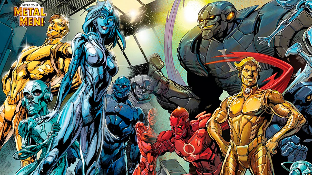 pelicula de los metal men dc comics warner animation