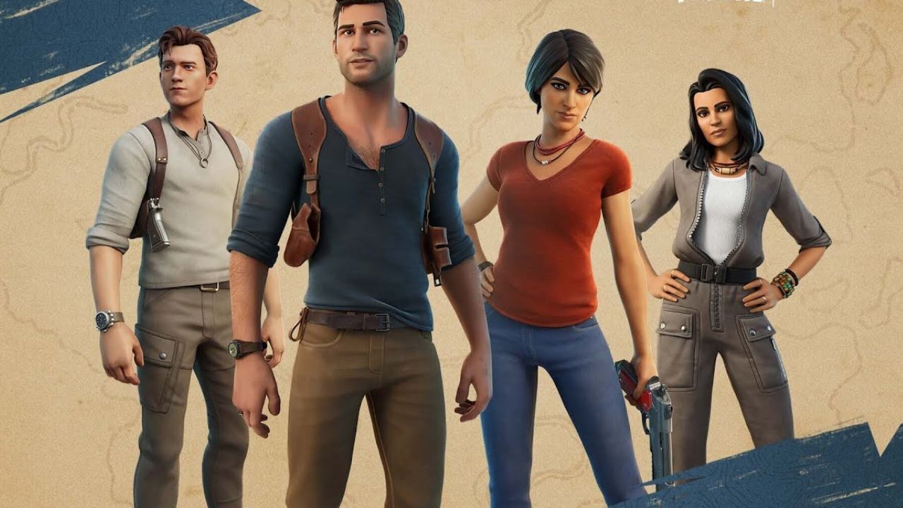 Uncharted Fortnite skins